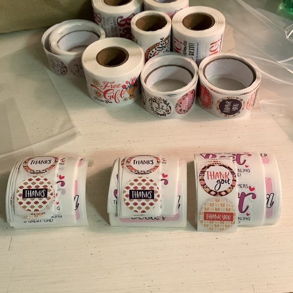 60pc SET!! 30 - 10x13 PolyMailers PLUS 30 Self Adhesive Thank You Stickers! - Picture 5 of 6